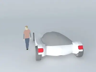 Light Lines Car Free 3D model