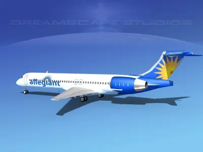 McDonnell Douglas MD-87 Allegiant 3D model