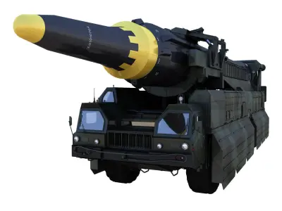 Hwaseong12 Missile launch vehicle 3D model
