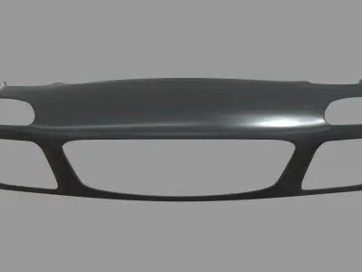 Front Bumper Mazda RX7 Custom Low-poly 3D model