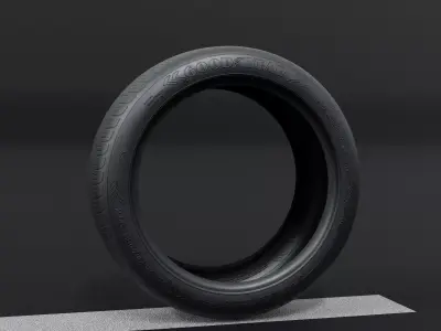 Good Year Lowpoly Tire 04 Low-poly 3D model