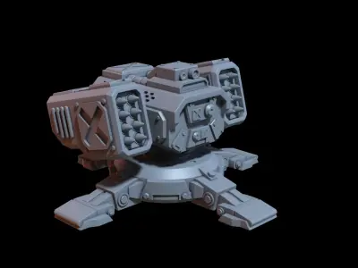 Rocket sentry 3D print model