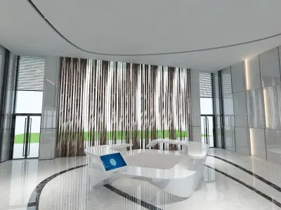 The Hotel Lobby 13 3D model