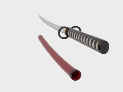 Samuray samurai sword 3D model