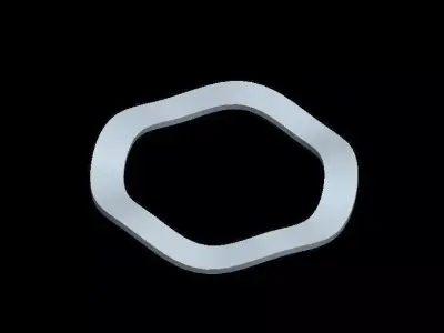 Wavy Washer Free 3D model