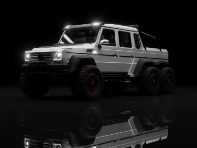 Brabus G63 Low-poly 3D model