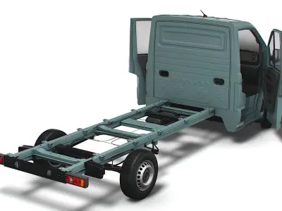 VW Crafter Chassis SingleCab L2 HQInterior 2023 3D model