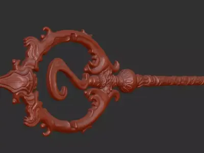 The Riddler Staff From DC 3D STL Model 3D print model