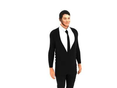 Jet Li Low-poly 3D model