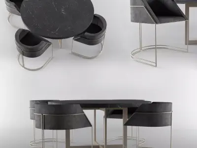Dining Table Free 3D model 3