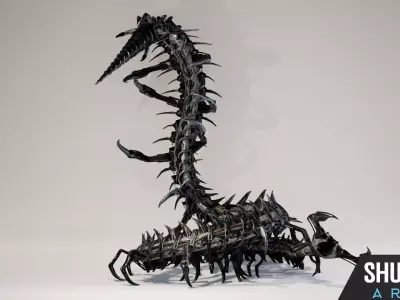 Scolopendra IndustrialMech06 Low-poly 3D model