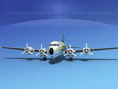 Douglas DC-4 Executive Commuters 3D model