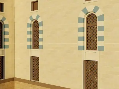 Madina Mosque Block 1 Low-poly 3D model