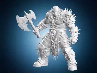 Khorne Berzerker 3D Print Model 3D print model