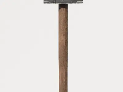 Medieval SledgeHammer Free low-poly 3D model
