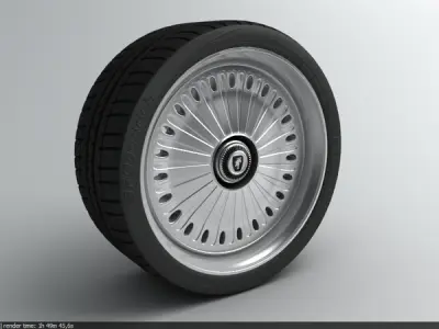 Wheel Tire 08 custom 3D model