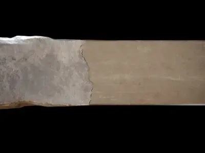 concrete rock sculptural bench Free 3D model