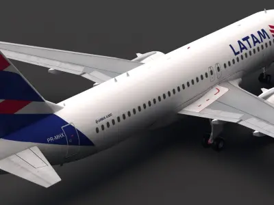 Latam Airlines A320 3D model