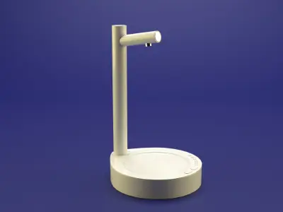 Smart table water dispenser Low-poly 3D model