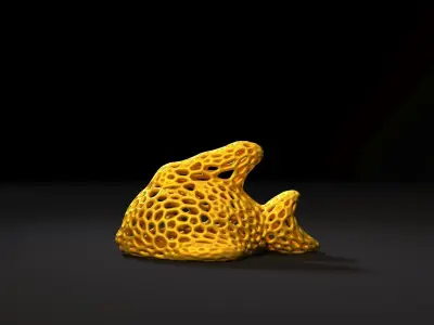 Fish  Voronoi 3D print model