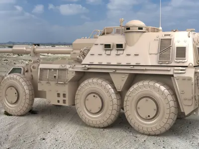 G6 Rhino Clay Vray 3D model 3D model