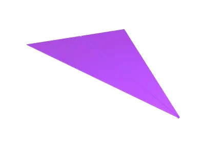 Paper Plane v5 009 Low-poly 3D model