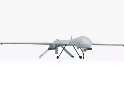 General Atomics MQ-1 Predator UAV Drone 3D model