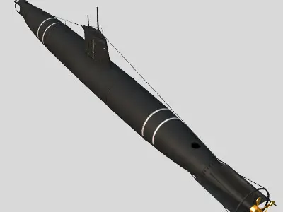 Type A Japanese Submarine 3D model