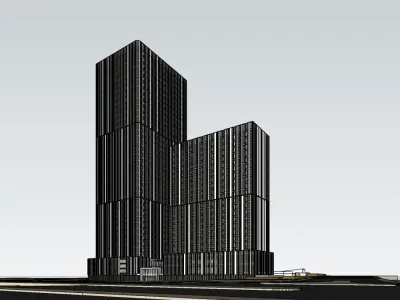Urban Oasis Office Building -Skyline Harmony Free 3D model