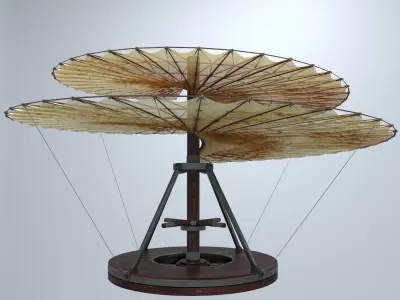 AVE Leonardo da Vinci aeria screw 3D model