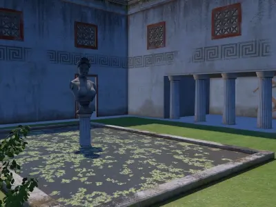 Greek classic house 3D model