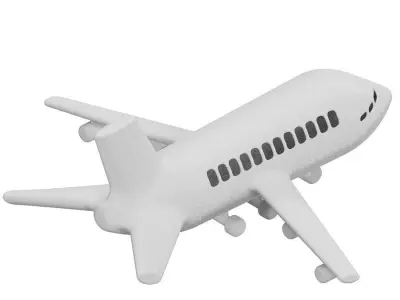 Snow Aeroplane 3D model