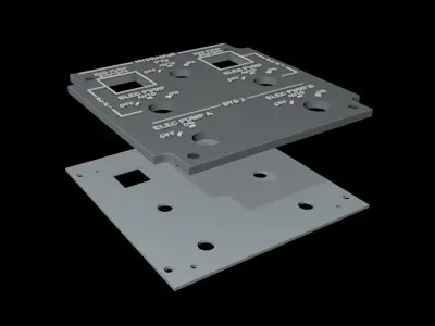 EMBRAER E1 OVERHEAD - HYDRAULIC PANEL 3D print model
