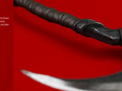 Axe weapon Low-poly 3D model