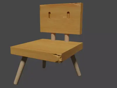 Shouta Chair Suzume No Tojimari With Movement Animation Low-poly 3D model