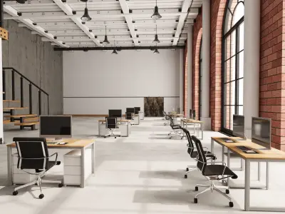 Loft Office 16 3D model