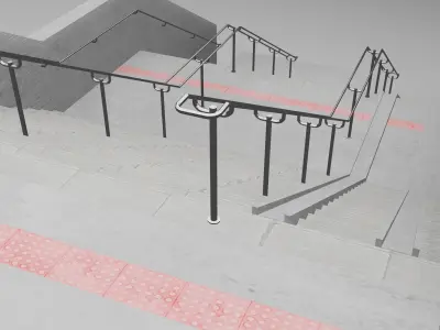 Stairs V2 3D model