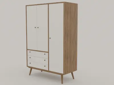 Retro Cabinet Free 3D model