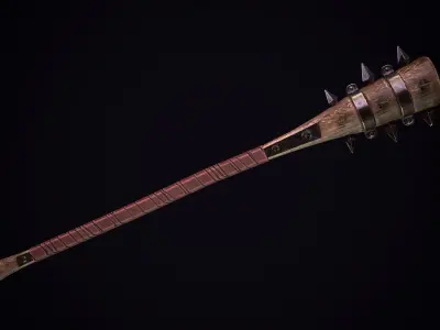Two-handed Mace Low-poly 3D model