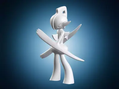 Gallade Miniature Figure 3D print model