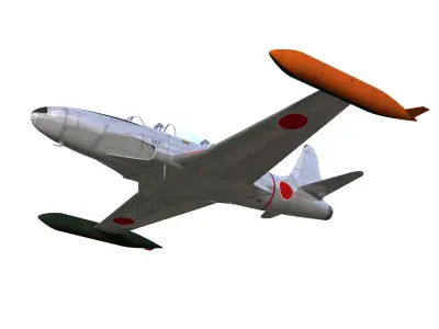 lockheed T-33 shooting star 3D model
