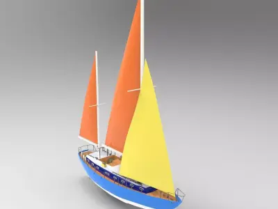Flagship Boat 2 3D model