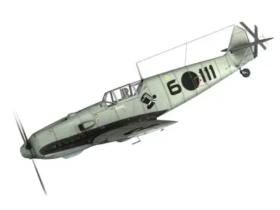 Messerschmitt - BF-109 E - 6-111 3D model