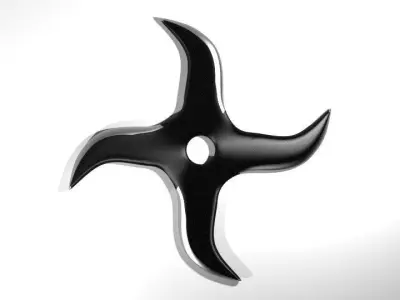 Throwing Star - Type 5 3D model