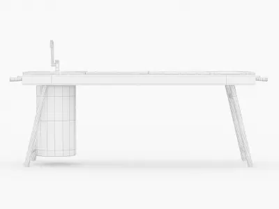 Stip Critter Kitchen Unit Free 3D model