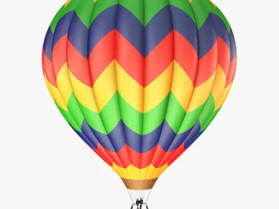Hot Air Balloon v 2 3D model