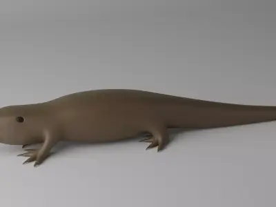 Cartoon Crocodile Alligator 3D model