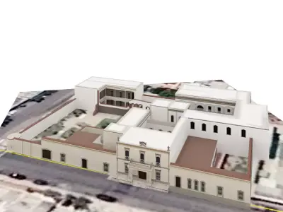 Museo Historico de la Revolucion Low-poly 3D model