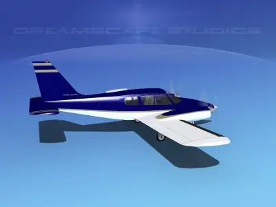 Piper PA-34 Seneca V06 3D model