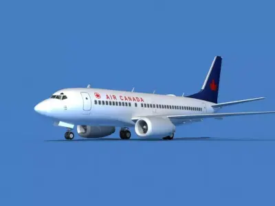 Boeing 737 MAX 7 Air Canada 3D model